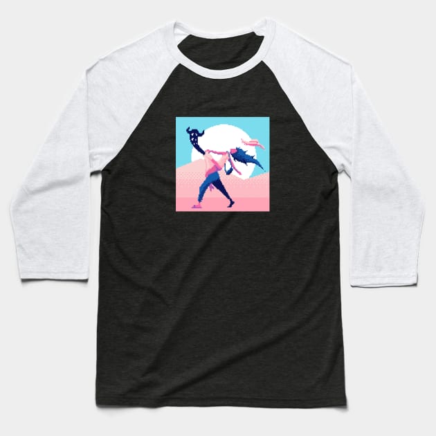 Punpun and Aiko Baseball T-Shirt by upsoydown